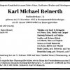 Reinerth Karl Michael 1915-2000 Todesanzeige